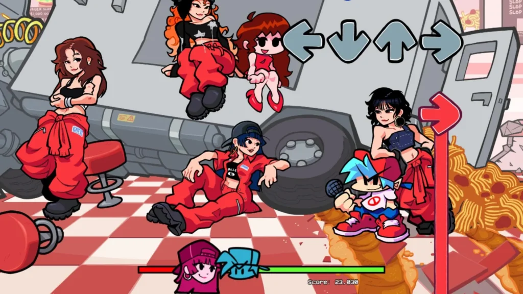 Gameplay Hit The Arrows, Keep The Beat
