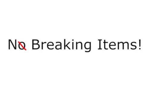 No Item Breaking