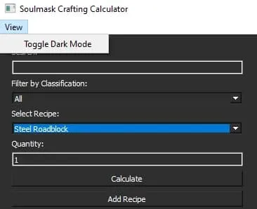 Soulmask Crafting Calculator