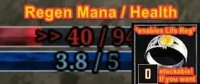 Regen Mana or Health